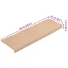 Stufenmatten Selbstklebend 5 Stk. 65x21x4 cm Hellbraun Produktbild-Vorschau 8