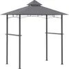 Outsunny Grillpavillon Gartenzelt Grill Pavillon Doppeldach Produktbild-Vorschau 1