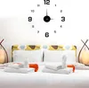A bedroom scene with a bed and a wall clock. Podgląd zdjęcia produktu
