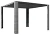 vidaXL Pavillon mit Dach Poly Rattan 300x300x220 cm Grau Produktbild-Vorschau 4