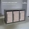 Metall Mülltonnenbox 3er Mülltonnenverkleidung 196 x 118 cm Produktbild-Vorschau 3