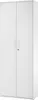 A white cabinet with two doors and two handles. Produktbild-Vorschau