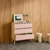 sweeek - Kinderkommode Holzlook 3 Schubladen - Rosa Produktbild-Vorschau 3