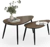 Ensemble de tables basses Vicco Veyo Noyer/noir 98x60cm Voir les images du produit 7