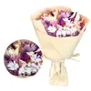 Bouquet de fleurs séchées - Violet & accents dorés - Voir les images du produit 1