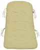 A beige cushion for a rocking chair, shown from a top-down perspective against a white background. Produktbild-Vorschau