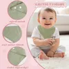Babybibs - Set van 6 - Bandana-bibs van katoenen mousseline Productafbeelding-voorbeeld 2