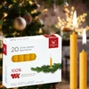 20 Baumkerzen naturgelb 100x13mm  100% Bienenwachs Produktbild-Vorschau 6