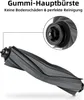 A close-up view of a vacuum cleaner brush roll with a magnified inset showing the connection mechanism. Produktbild-Vorschau