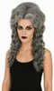 Silber-graue Geister-Perücke mit voluminösen Locken für Produktbild-Vorschau 1