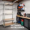 Étagère robuste pour charges lourdes - 180 x 90 x 45 cm, Voir les images du produit 7