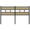 Design Kopfteil Sonoma-Eiche 135 cm Eisen und Produktbild-Vorschau 3