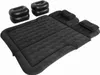An inflatable air mattress with two attached pillows and two separate inflatable footrests, all in black, laid out on a white background. Náhled obrázku produktu