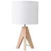 EDISHINE Nachttischlampe Holz, Tischlampe E27 mit Produktbild-Vorschau 1