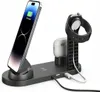A charging station for multiple electronic devices, including a smartphone, smartwatch, and earbuds, is shown on a white background. Podgląd zdjęcia produktu