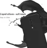 A black phone case is shown with black liquid splashing around it. Náhled obrázku produktu