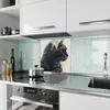 Küchenrückwand Spritzschutz Glas mit Motiv Waldkatze 40 x Produktbild-Vorschau 2