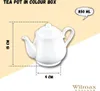 Wilmax Teekanne 850 ml Weiß Porzellan WL-994020/A Produktbild-Vorschau 3