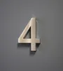 Hausnummer Premium Edelstahl in 3D Design Arial H20cmxT3cm Produktbild-Vorschau 3