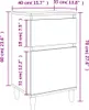 Comodini 2pz Rovere Marrone 40x35x70 cm Anteprima dell’immagine prodotto 11