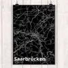 Mr. & Mrs. Panda Bild Saarbrücken DIN A4 - Geschenk, Produktbild-Vorschau 2