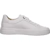 A side view of a white leather sneaker. Produktbild-Vorschau
