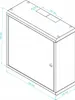 Telekommunikationsbox Metallgehäuse 50x50x20cm Schwarz Produktbild-Vorschau 2