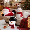 Set bianco di 2 cuscini decorativi natalizi con imbottitura Anteprima dell’immagine prodotto 5