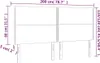 The Living Store Kopfteile 4 Stk. Weiß 100x5x78/88 cm Produktbild-Vorschau 9