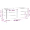 vidaXL Paletten-Aufsatzrahmen 3 Stk. Grau 150x50 cm Produktbild-Vorschau 7