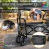 Miweba Bollerwagen MB-20 faltbar | Transportwagen mit Dach Produktbild-Vorschau 4