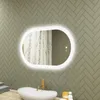 ARTFORMA LED koupelnové zrcadlo oválné 80 x 50 cm bezrámové Náhled obrázku produktu 2