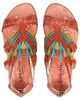 Laura Vita Damen Sandale Hochfront Pfau Cut-Outs Feclicieo Produktbild-Vorschau 12