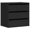 vidaXL Cassettiera nera 60x41x58 cm materiale a base di Anteprima dell’immagine prodotto 1