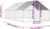 vidaXL Zewnętrzna klatka dla kur 2,75x8x1,92 m Stal Podgląd zdjęcia produktu 8
