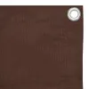 A close-up corner of a brown fabric material with a metal grommet. Náhľad obrázku produktu