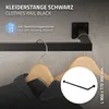 ML-Design rohový věšák na zeď, 30x90 cm, černý, z oceli, Náhled obrázku produktu 2