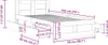 vidaXL Bettgestell mit Kopfteil Grau Sonoma 75x190 cm Produktbild-Vorschau 8