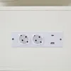 Tavolino Merax bianco lucido, 100x50x43cm, tavolino LED con Anteprima dell’immagine prodotto 7
