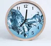 Holzuhr 30fi cm wanduhr - Wasser Natura Produktbild-Vorschau 1