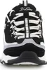 A front view of a black and white Skechers D'Lites sneaker. Produktbild-Vorschau