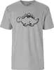 Huuraa Herren T-Shirt Stegosaurus Dinosaurier S Sport Grey Produktbild-Vorschau 2