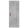 A tall, narrow highboard with a concrete-like finish and a brown leather handle. Anteprima dell’immagine prodotto