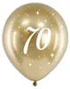 Glanzballons 30cm, 70, gold (1 Packung / 6 Stück) Produktbild-Vorschau 1