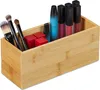 Relaxdays Ordnungsbox Bambus, schmale Aufbewahrungsbox ohne Produktbild-Vorschau 1