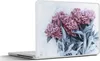 MuchoWow® Laptop Aufkleber Sticker Cover Rosa Pfingstrosen Produktbild-Vorschau 1
