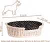 Vrbový koš pro psy oválný 75X57 H19 CM Náhled obrázku produktu 2
