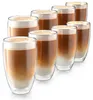Arendo doppelwandige Gläser, Thermogläser, 8er Set, Latte Produktbild-Vorschau 1