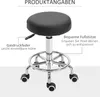Vinsetto Rollhocker Höhenverstellbar Drehhocker mit Fußring Produktbild-Vorschau 8