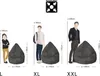 Sitting Point BeanBag Brava XL 70 x 110 cm,  Dunkelblau Produktbild-Vorschau 7